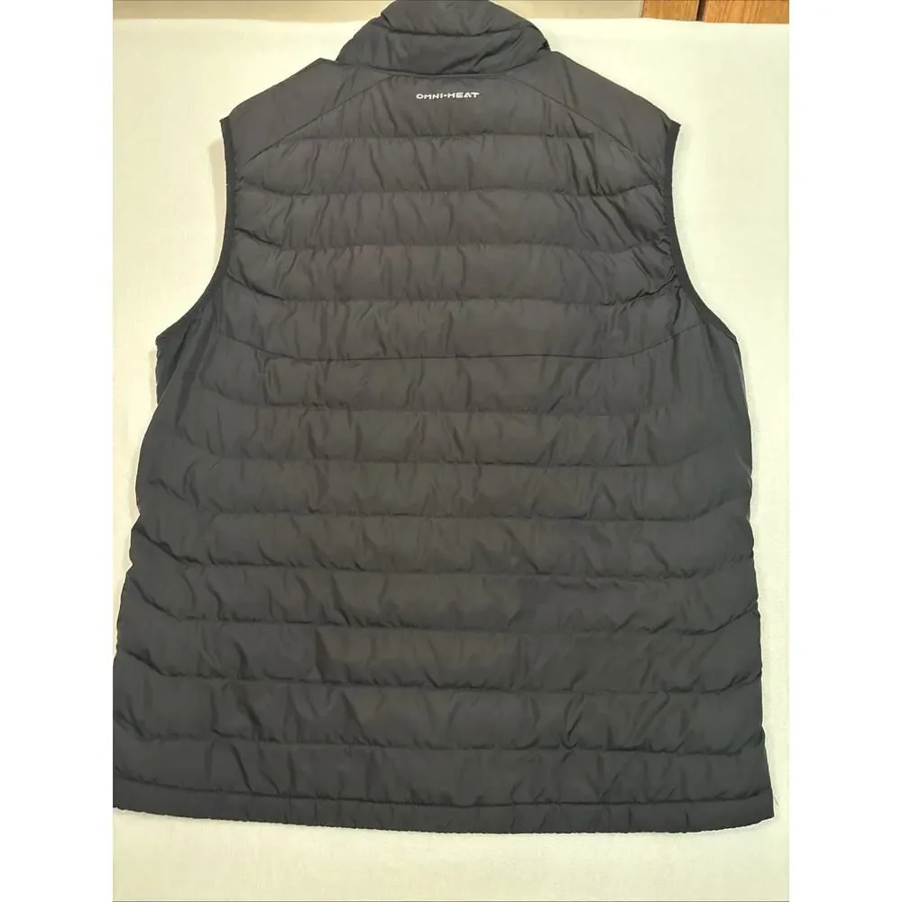 Columbia Omni- Heat Puffer Men's White Out Vest Black XL Black